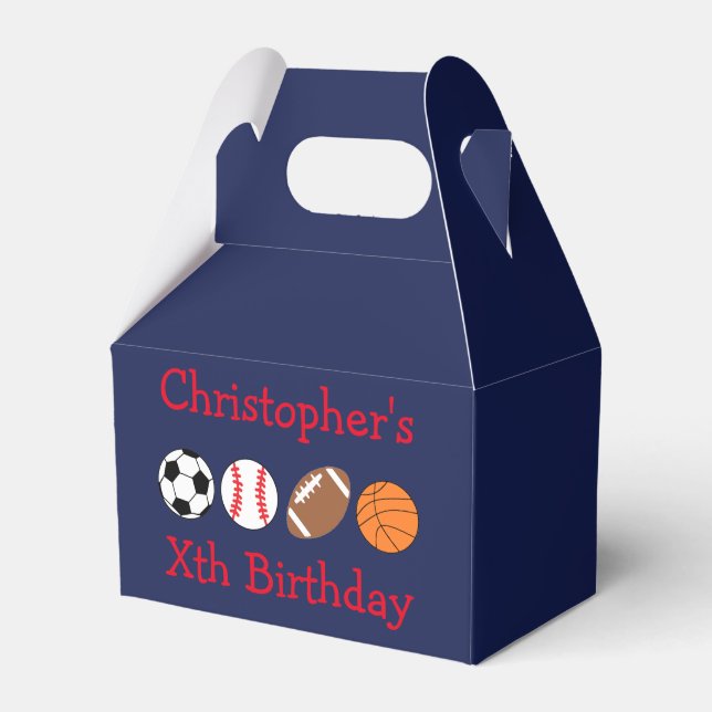 Sportereignis Geschenkschachtel (Vorderseite)