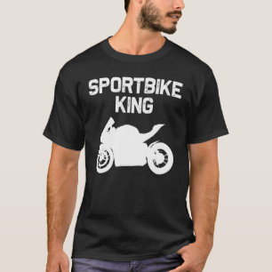 Sportfahrrad Männer Vater Racing Motorradfahrer T-Shirt