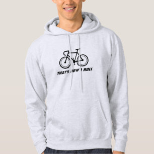 Sportfahrrad-Renn-Sweatshirt. So rolle ich Hoodie