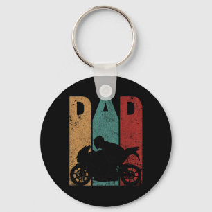 Sportfahrrad Vater Fathers Day Gift Biker Motorrad Schlüsselanhänger