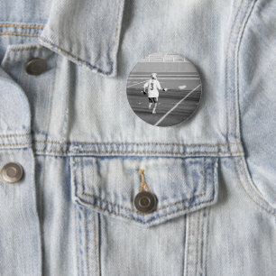 Sportfan Club FOTO Lacrosse Mama Team Spaß Button