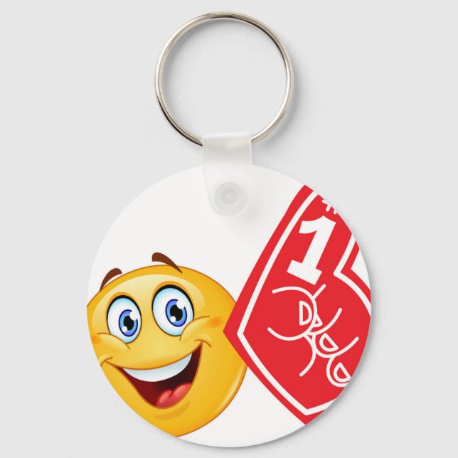 Sportfan emoji schlüsselanhänger (Vorderseite)