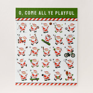 Sportfan-Weihnachts-Puzzle