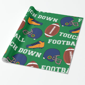 SPORTFootball-Touch Fein farbiges Muster Geschenkpapier
