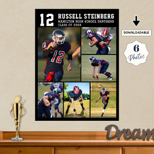 Sportfoto-Collage für die Abiturienten-Nacht 6 an  Poster