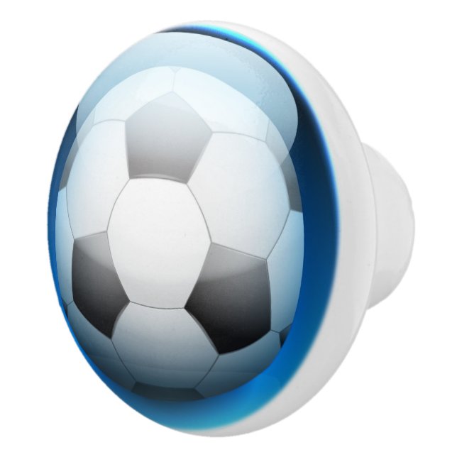 Sportfußball-Schubknöpfe Keramikknauf (Rechts)