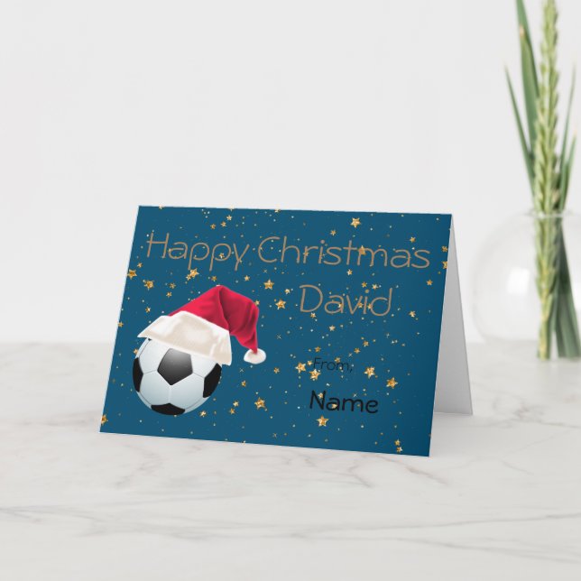 Sportfußball Weihnachten Personalisiert (Vorderseite)