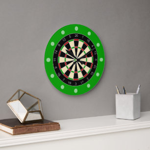 Sportgeräte - Dartboard 1 Große Wanduhr