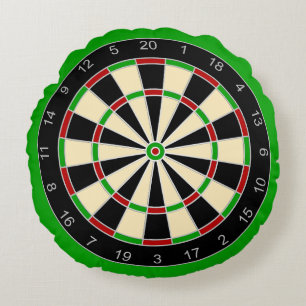 Sportgeräte - Dartboard 1 Rundes Kissen