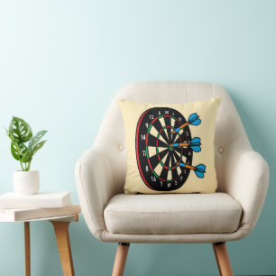 Sportgeräte - Tafel mit 3 Dartbrettern 1 Kissen