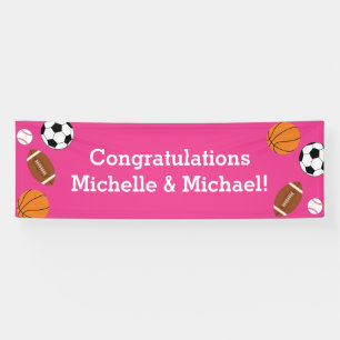Sporthinderdusche Pink Girl Banner