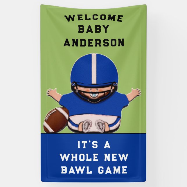 Sporthistorik Fußball Kinderdusche Banner (Vertikal)