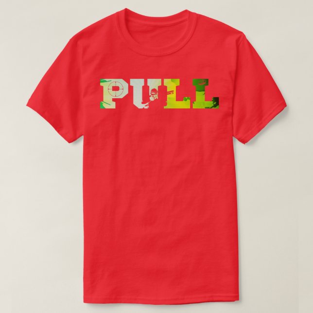 Sporting Clay Shooting Lover Pull T-Shirt (Design vorne)