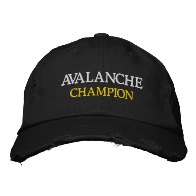 Sporting Goods VEGAS CARD Games AVALANCHE CHAMPION Bestickte Baseballkappe (Vorderseite)