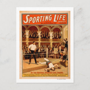 "Sporting Life" Box-Theaterplakat Postkarte