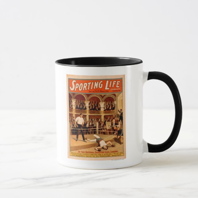 "Sporting Life" Boxtheater-Spielplakat Tasse (Rechts)