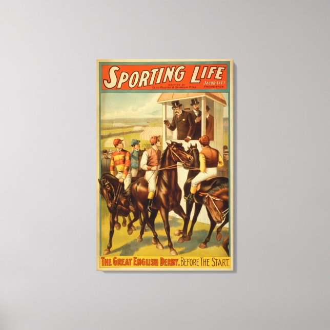 Sporting Life - The Great English Derby Theater Leinwanddruck (Vorderseite)