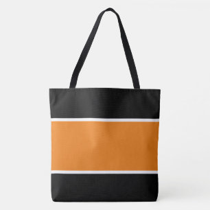 Sportiver Spaß Breite Helle Orange Weiße Schwarze Tasche