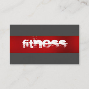 Sportkarte mit Ultra-Dick Red Gray Fitness Visitenkarte