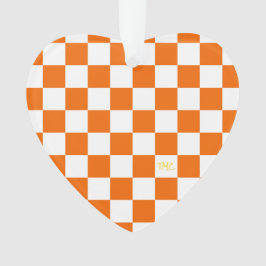 Sportkarton INITIALS Orangefarbenes Team Ornament