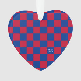 Sportkarton INITIALS Red Blue Team Liebe Ornament