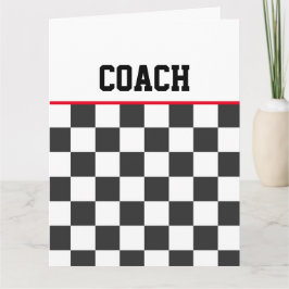 Sportkarton Thankyou Coach Team Colors Karte