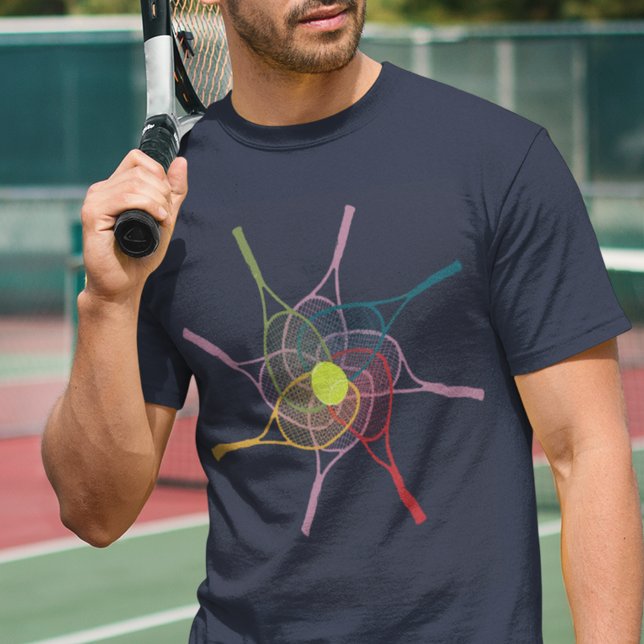 Sportkleideräume für Tennisschläger T-Shirt (a cool suggestion for a tennis player)
