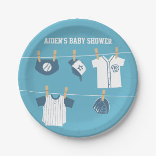Sportkleidung Baseball-Baby-Partybedarf Pappteller