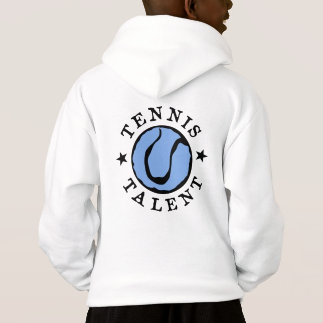 Sportkleidung | Tennishalle mit Druck Hoodie (Rückseite)