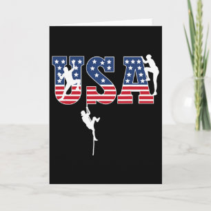 Sportklettern USA-Flagge stolzer amerikanischer pa Karte