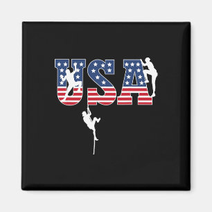 Sportklettern USA-Flagge stolzer amerikanischer pa Magnet