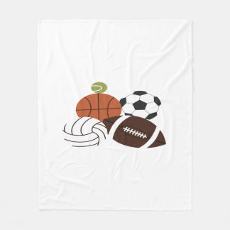 Sportkugeldarstellung Fleecedecke