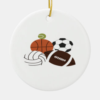 Sportkugeldarstellung Keramik Ornament