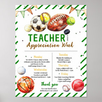 Sportlehrer-Dankeswoche-Itinerary Poster