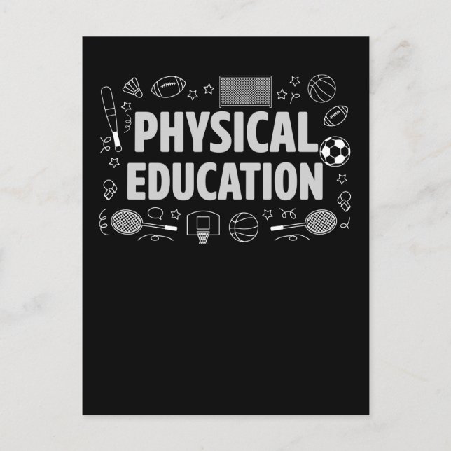 Sportlehrer für physische Bildung Unterricht Postkarte (Vorderseite)