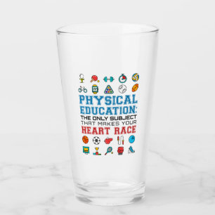 Sportlehrer Phys Ed Sporttrainer Herzrasen Glas