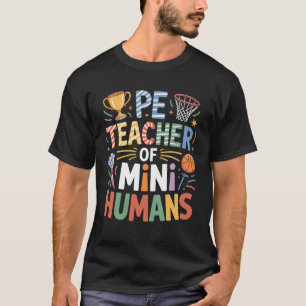 Sportlehrer von Mini-Menschen Basketball-Trainer T-Shirt