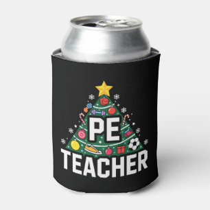 Sportlehrer Weihnachtsbaum Ornamente Fußball Weihn Dosenkühler