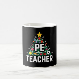 Sportlehrer Weihnachtsbaum Ornamente Fußball Weihn Kaffeetasse