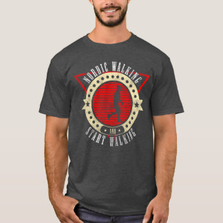 Sportler beim Gehen vintage lustig T-Shirt