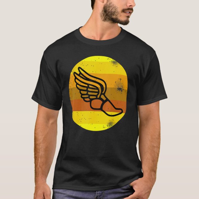 Sportler-Leichtathletik-Strecke und Feld S T-Shirt (Vorderseite)