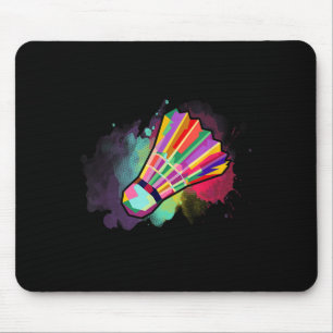 Sportler Männer Frauen Kinder Federball Bunt Mousepad