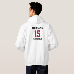 Sportler Rot und Schwarz Hoodie