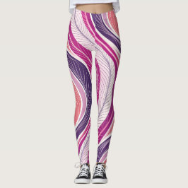 Sportlich feminines nahtloses Muster für Leggings