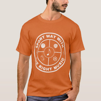 Sportliche Art mit der richtigen Musik lustig vint T-Shirt