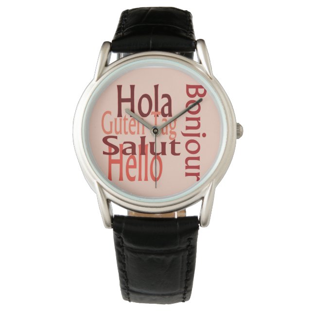 Sportliche Designuhr Armbanduhr (Vorderseite)