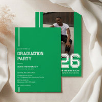 Sportliche Foto Graduation Party Green