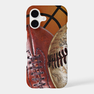 Sportliche iPhone-Hüllen Basketball, Football, Bas