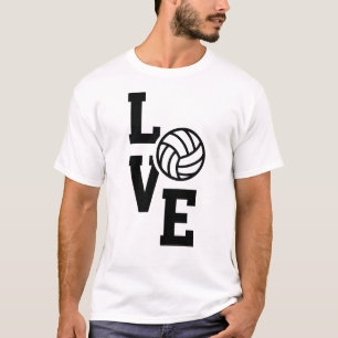 Sportliche Liebes-Volleyball-T-Shirt T-Shirt