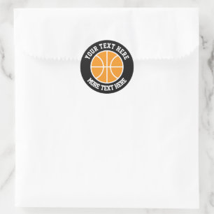 Sportliche maßgeschneiderte Basketball-Aufkleber i Runder Aufkleber
